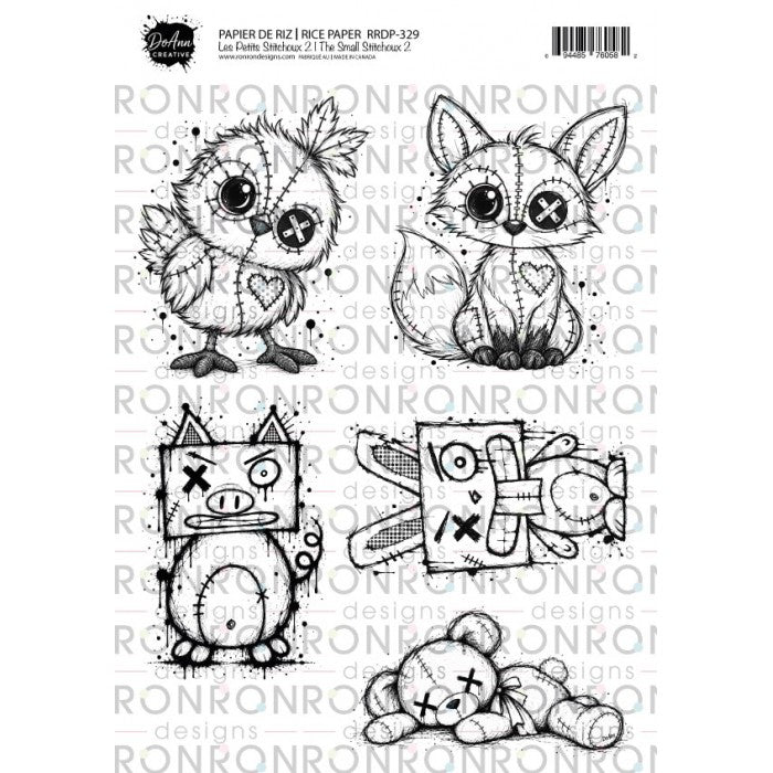 Ronron Designs Papier De Riz: DoAnn Creative - Les Petits Stitchoux 2
