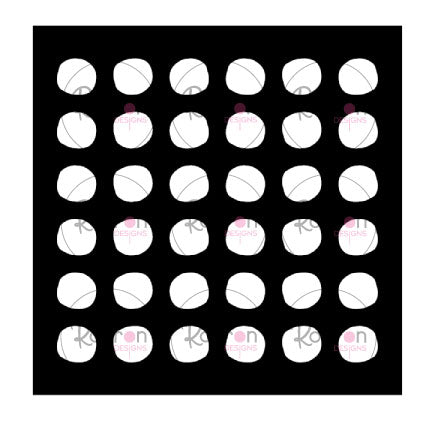 Pochoir: Cercles Imparfaits