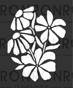 Pochoir: Marika Lemay - Douce Floraison - 3.5X4"