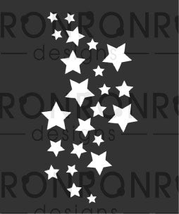 Pochoir: Pluie D'Étoiles - 3.5X4"