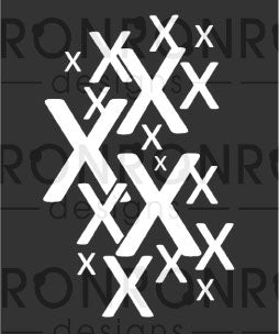 Pochoir: X - 3.5X4"