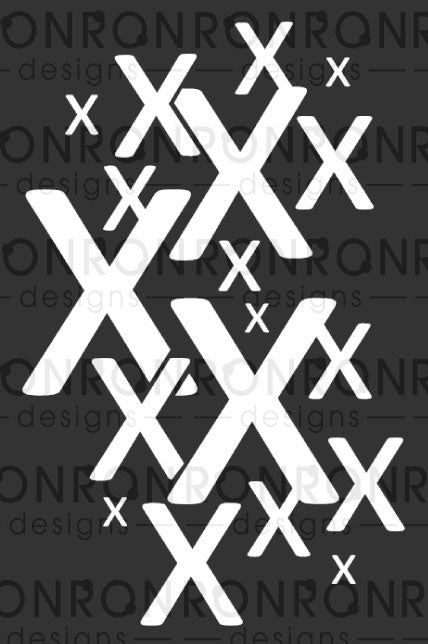 Pochoir: X - 6X9"