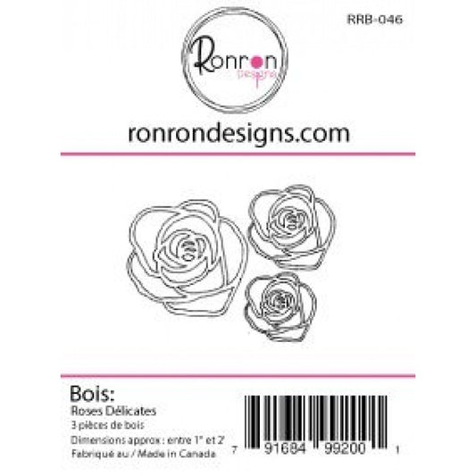 Wood: Delicate Roses