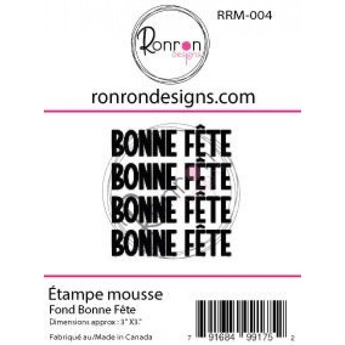 Étampe De Mousse: Fond Bonne Fête