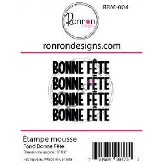 Étampe De Mousse: Fond Bonne Fête