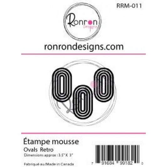 Foam Stamp: Retro Ovals