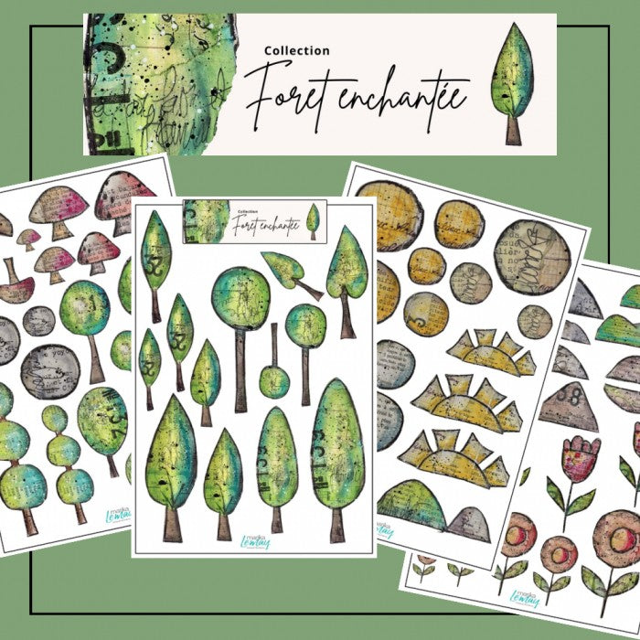 Éphémères à découper Marika Lemay: Forêt Enchantée (3 Unités)