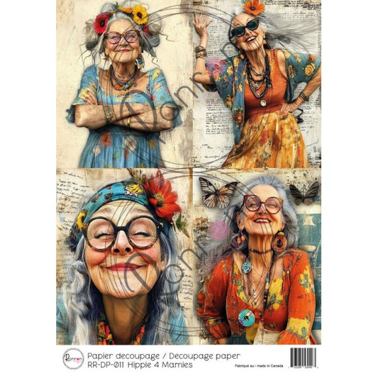 Rice Paper: Hippie 4 Grandmas