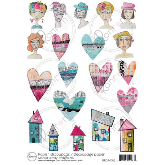 Papier de riz: Marika Lemay: Images ATC
