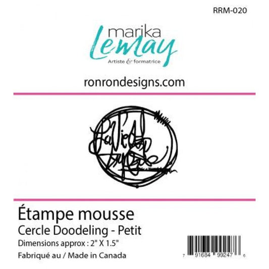 Étampe De Mousse: Marika Lemay - Cercle Doodeling - Petit