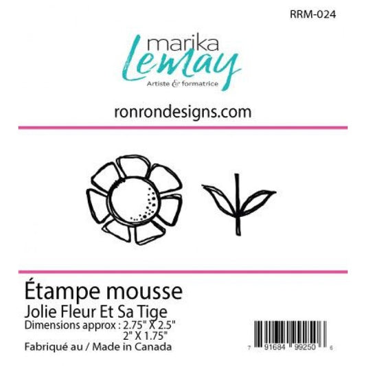 Étampe De Mousse: Marika Lemay - Jolie Fleur Et Sa Tige