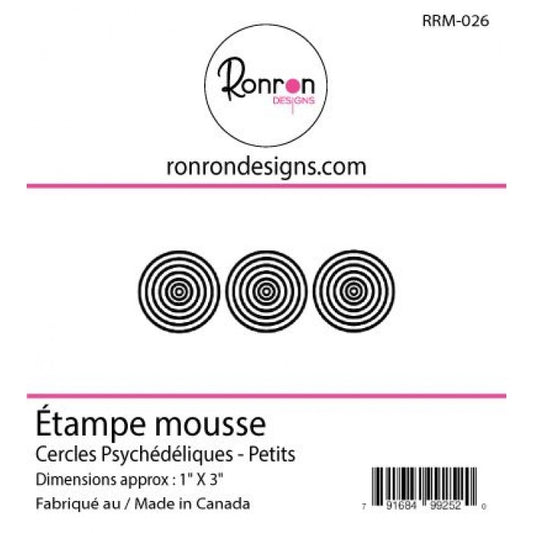 Étampe De Mousse: Cercles Psychédéliques - Petits