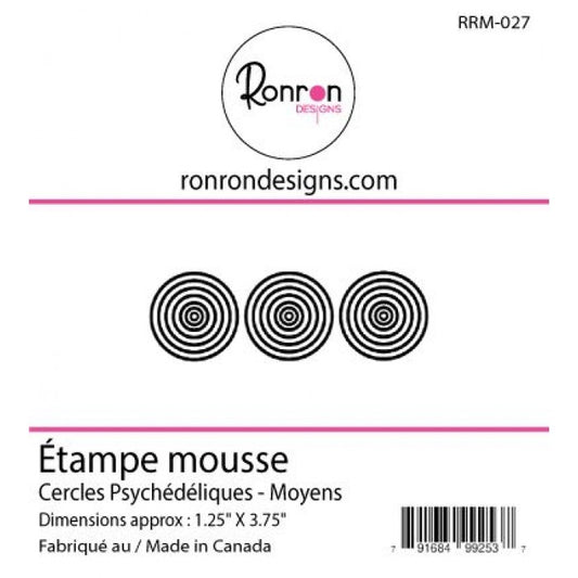 Étampe De Mousse: Cercles Psychédéliques - Moyens