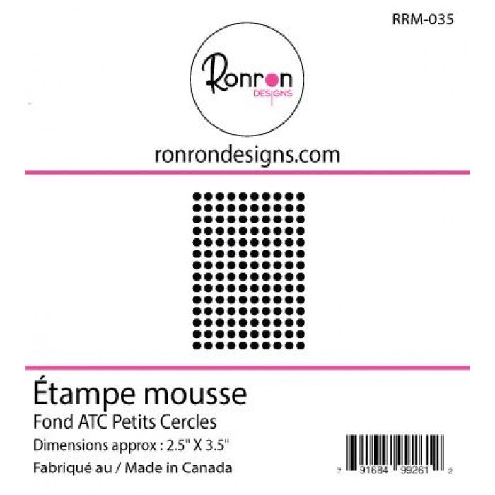 Étampe De Mousse: Fond ATC Petits Cercles