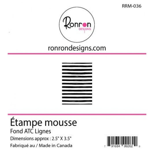 Étampe De Mousse: Fond ATC Lignes