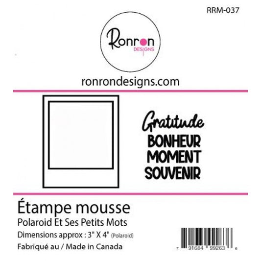 Étampe De Mousse: Polaroid Et Ses Petits Mots