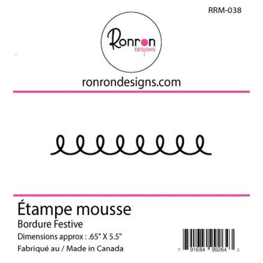 Étampe De Mousse: Bordure Festive