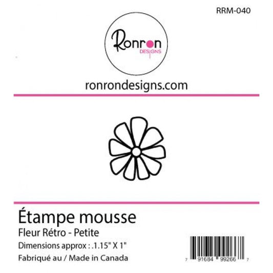 Étampe De Mousse: Fleur Rétro - Petite