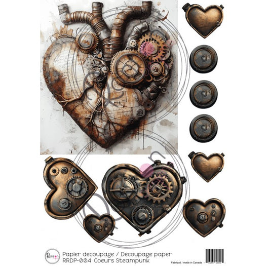 Rice Paper: Steampunk Hearts