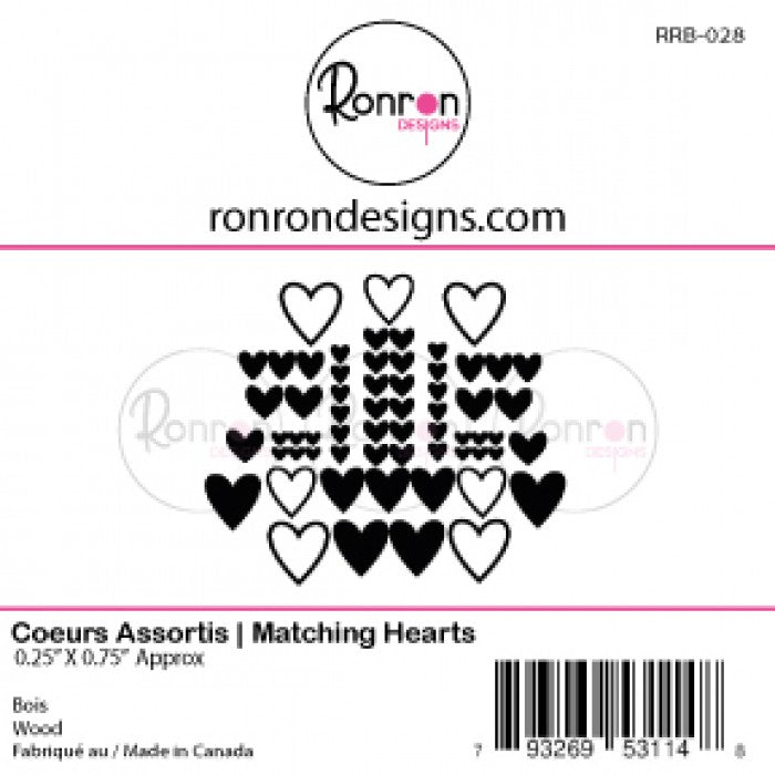 Wood: Assorted Hearts