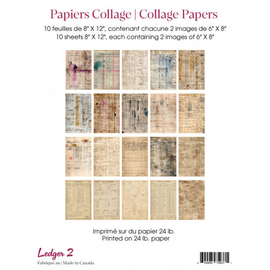 Papiers Collage: Ledger 2