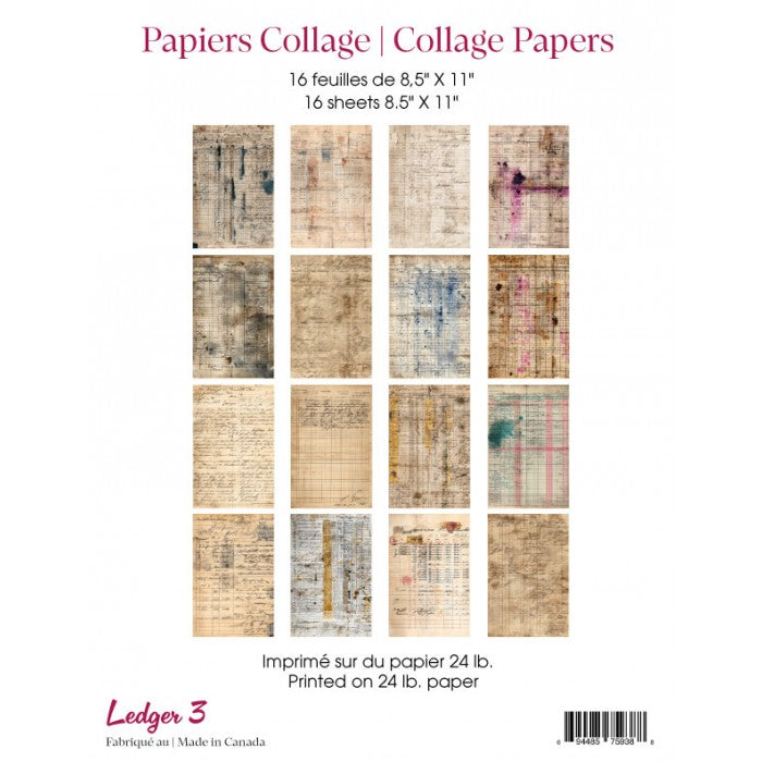 Papiers Collage: Ledger 3