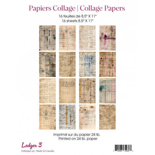 Papiers Collage: Ledger 3