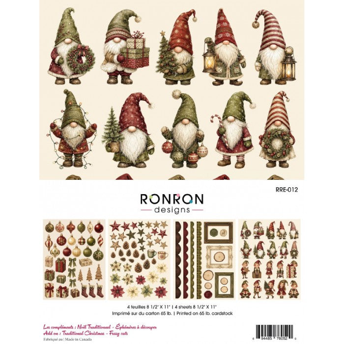 Ronron Designs Noël Traditionnel - Éphémères À Découper