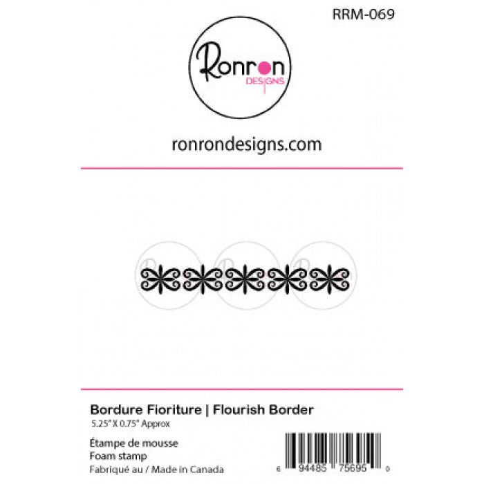 Étampe De Mousse: Bordure Fioriture