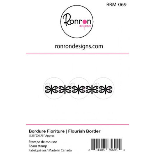 Étampe De Mousse: Bordure Fioriture