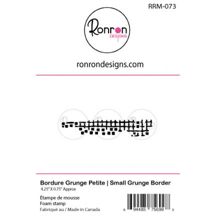 Étampe De Mousse: Bordure Grunge Petite
