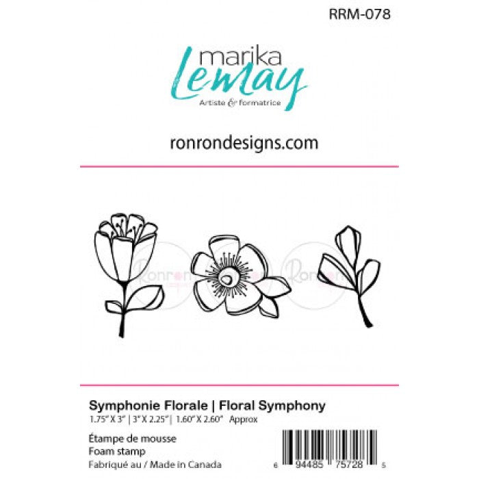 Étampe De Mousse: Symphonie Florale