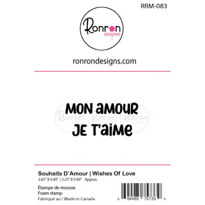 Étampe De Mousse: Souhaits D'Amour