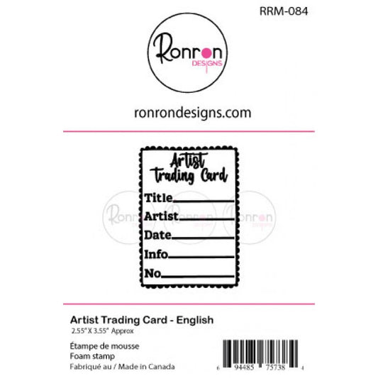 Étampe De Mousse: Artist Trading Card - Anglais