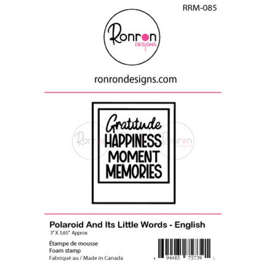 Étampe De Mousse: Polaroid And Its Little Words - Anglais