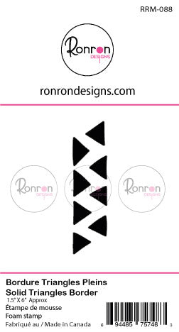 Étampe De Mousse: Bordure Triangles Pleins Moyen