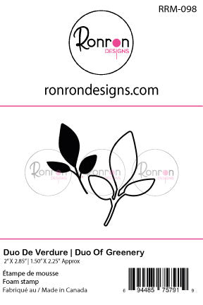Étampe De Mousse: Duo De Verdure