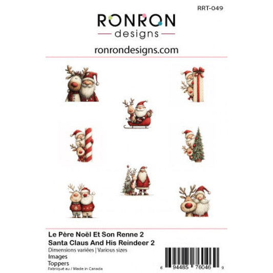 Ronron Designs Images: Le Père Noël Et Son Renne 2