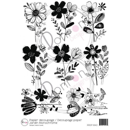 Rice Paper: Monochrome Garden