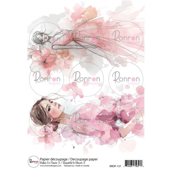 Papier De Riz: Belles En Fleurs 3