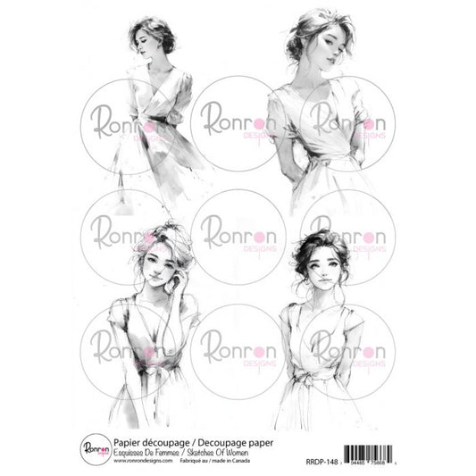 Papier De Riz: Esquisses De Femmes