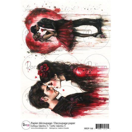Papier De Riz: Gothique Valentine 3