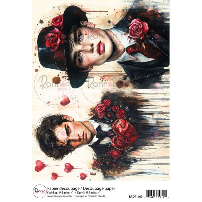 Papier De Riz: Gothique Valentine 4
