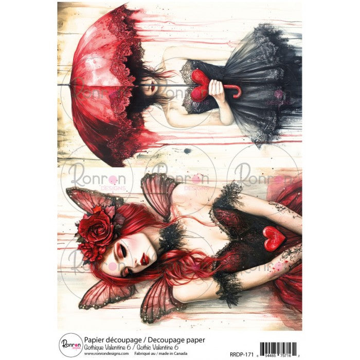 Papier De Riz: Gothique Valentine 6