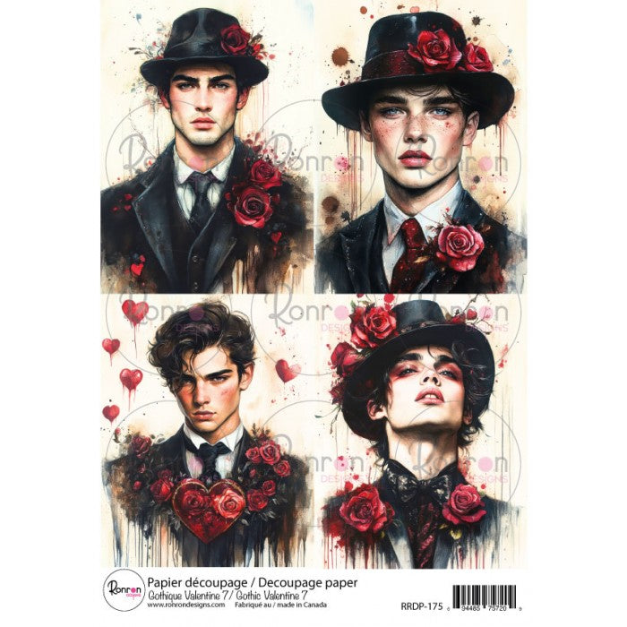 Papier De Riz: Gothique Valentine 7