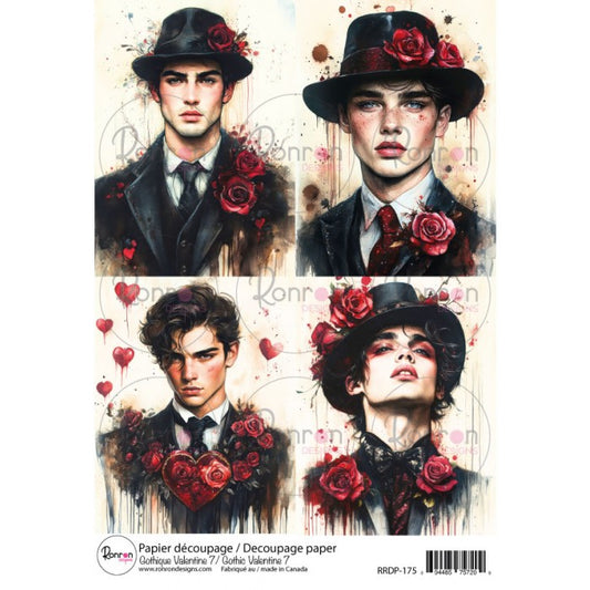 Papier De Riz: Gothique Valentine 7