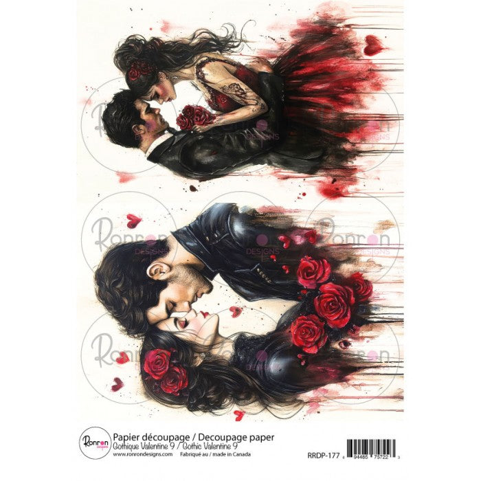 Papier De Riz: Gothique Valentine 9