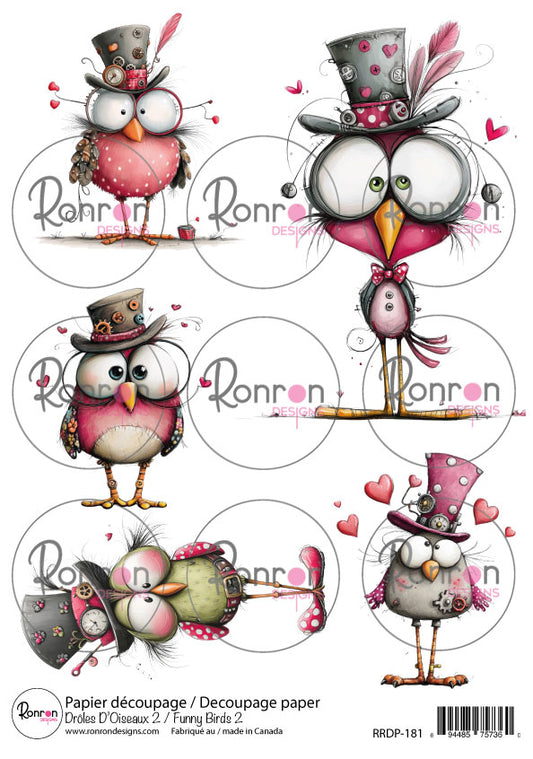 Papier De Riz: Drôles D'Oiseaux 2